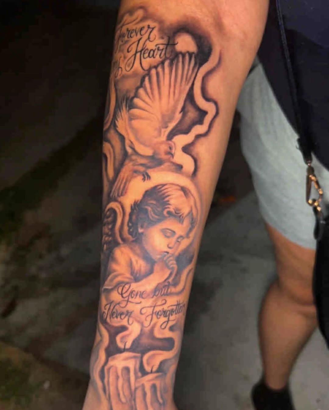 Tattoo by @tusanchotattoos_lv โ black_and_grey, lettering_script