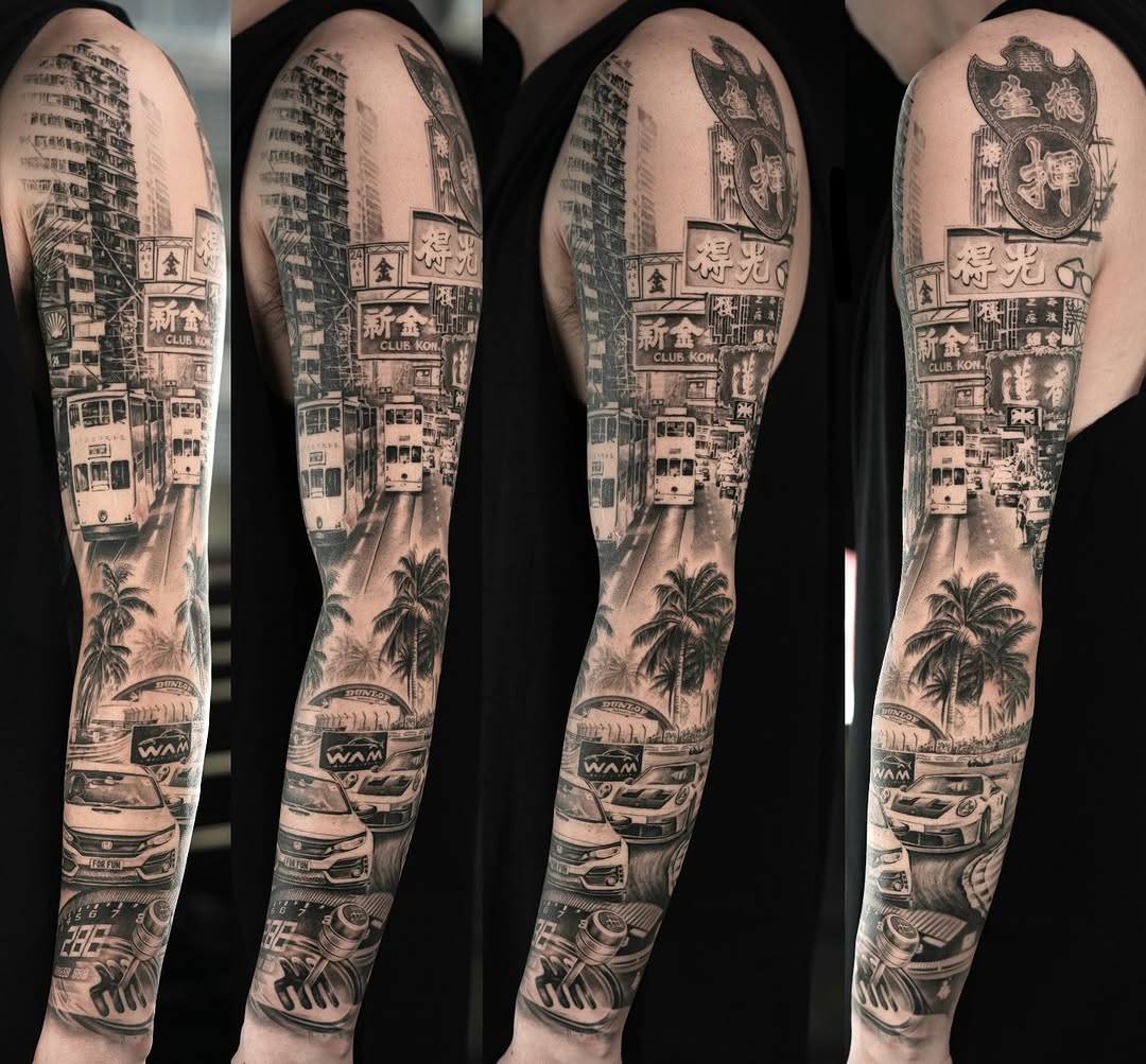 Tattoo by @zinktattoozac — realism, black_and_grey