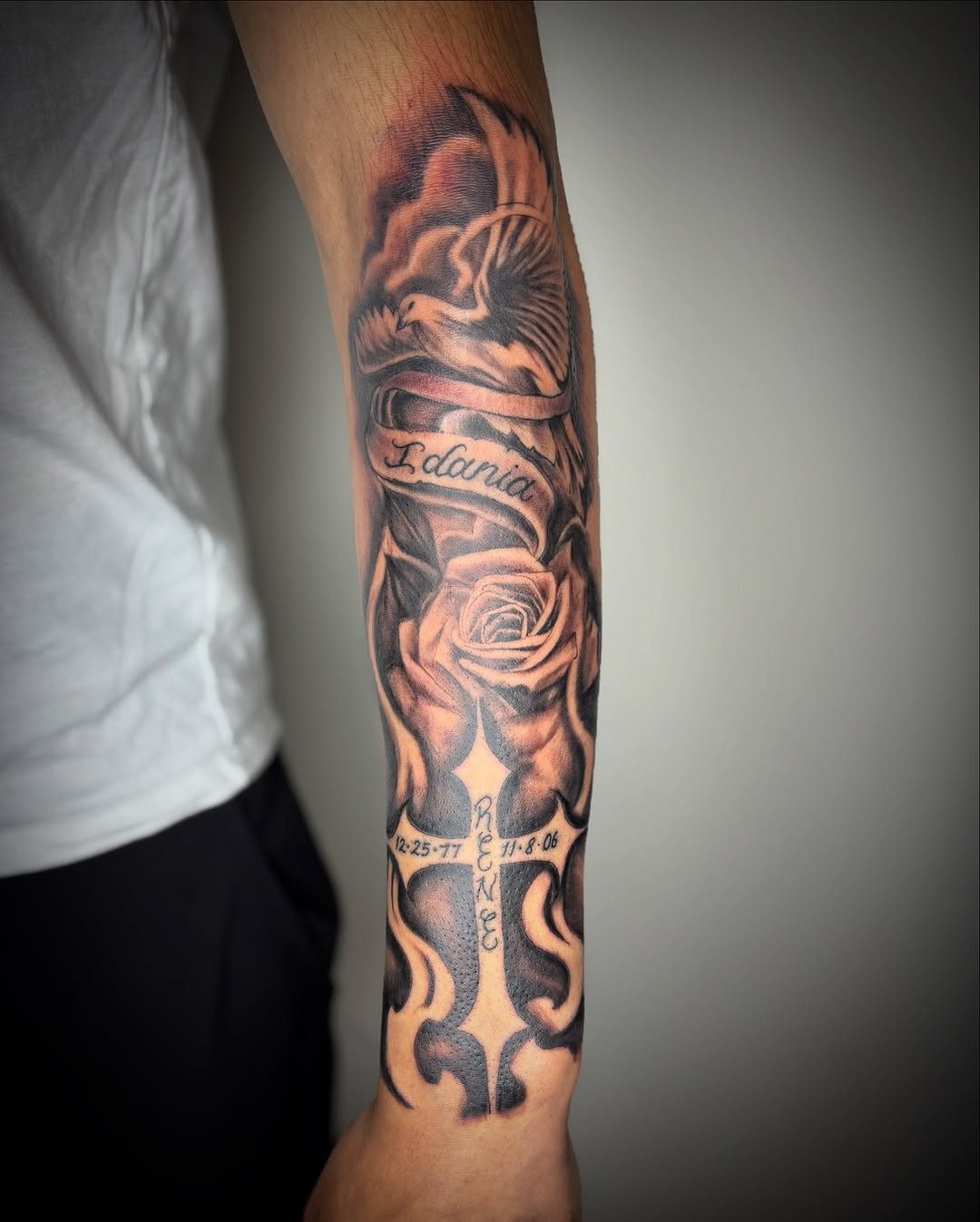 Tattoo by @zhentats2 — realism, black_and_grey