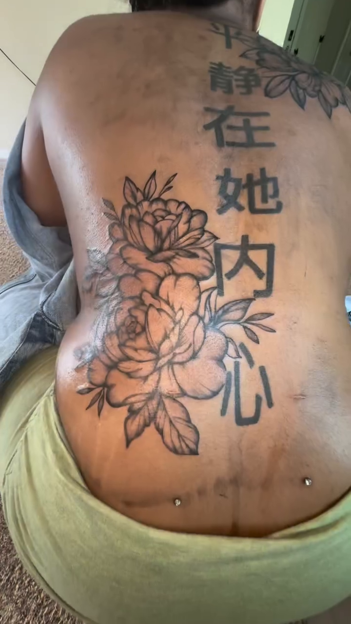 Tattoo by @mariamancc โ japanese_irezumi, lettering_script