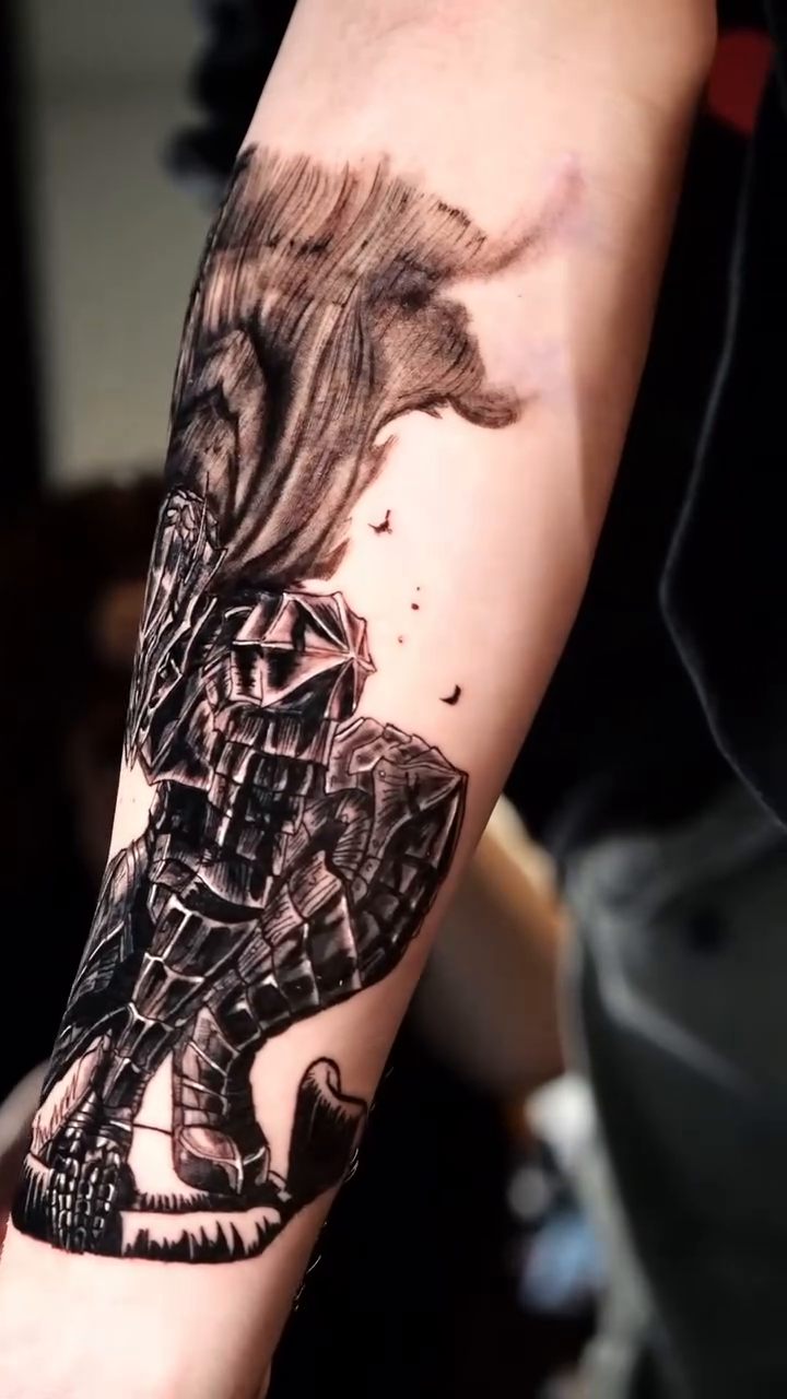Tattoo by @eclipsedscarletart โ blackwork, illustrative