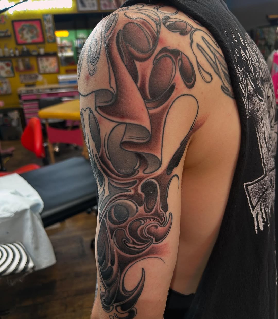 Tattoo by @electric_phantom — blackwork, ornamental