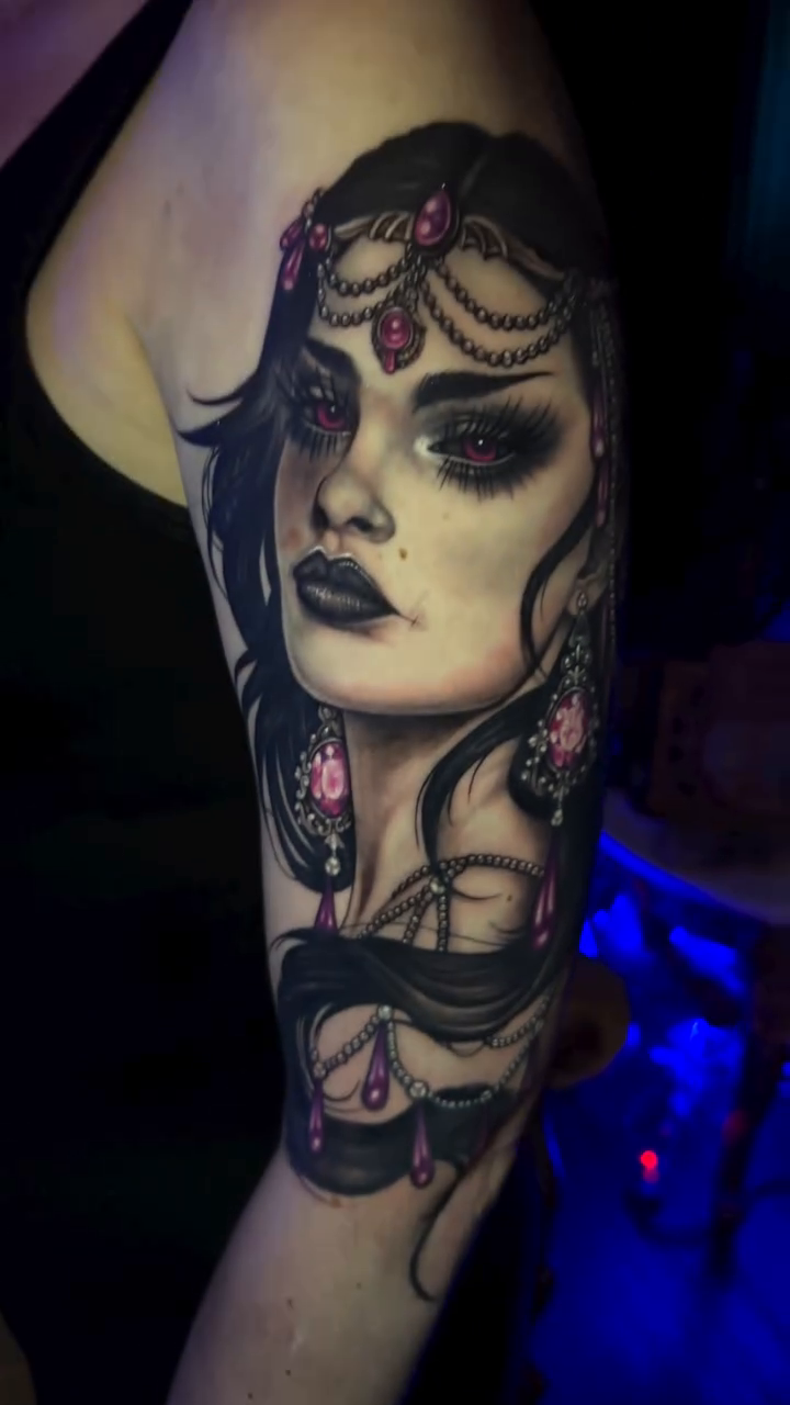 Tattoo by @meganchevatewa — dark_realism, black_and_grey