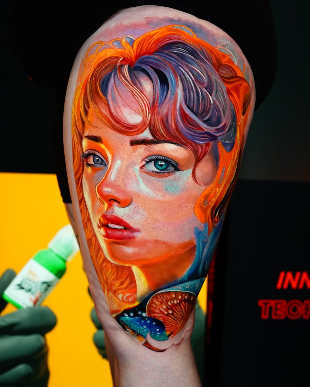 Tattoo by @realtattooclub — realism, trash_polka