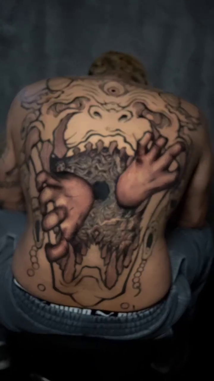 Tattoo by @h.inkz β black_and_grey, dark_realism