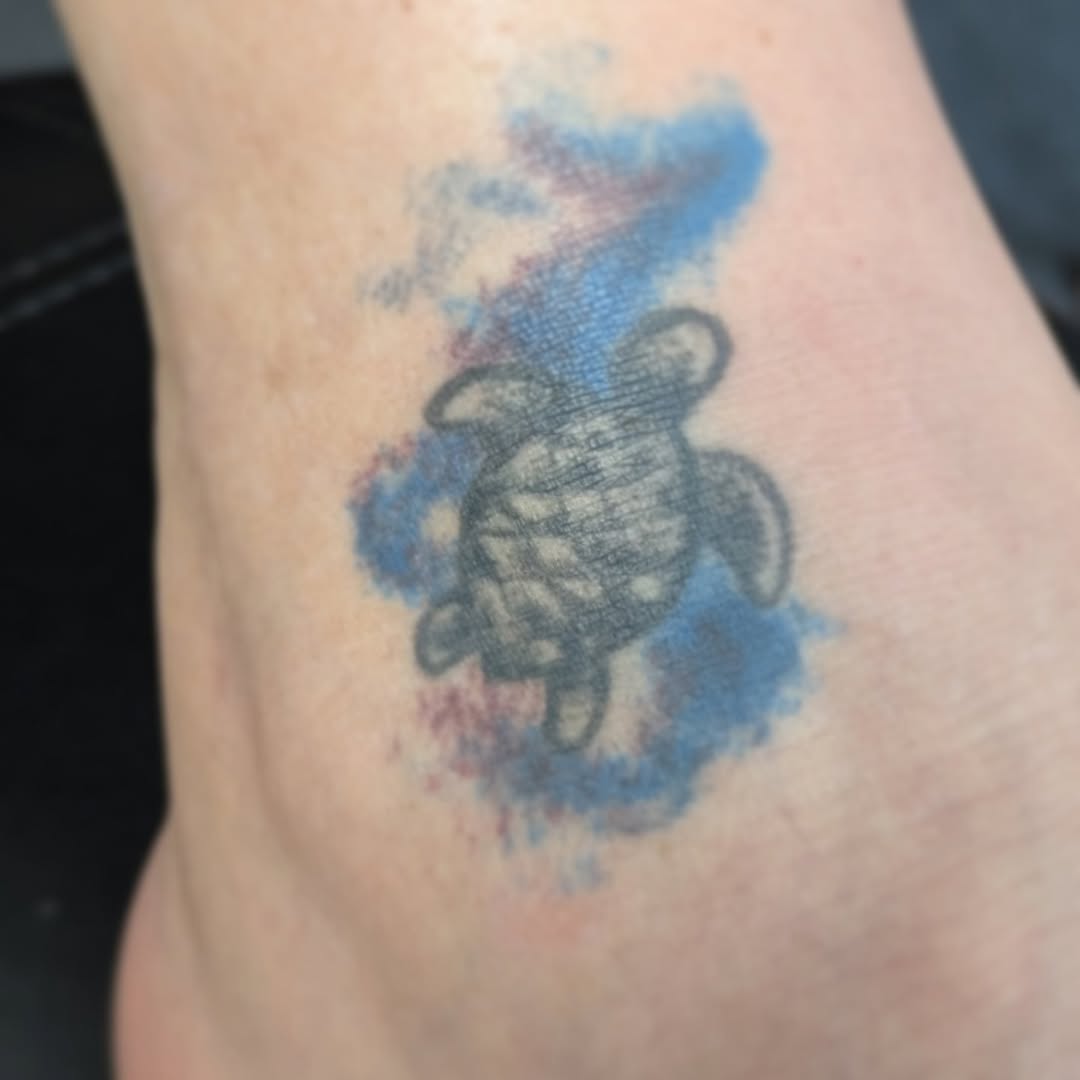 Tattoo by @jazihnotattoo — black_and_grey, watercolor