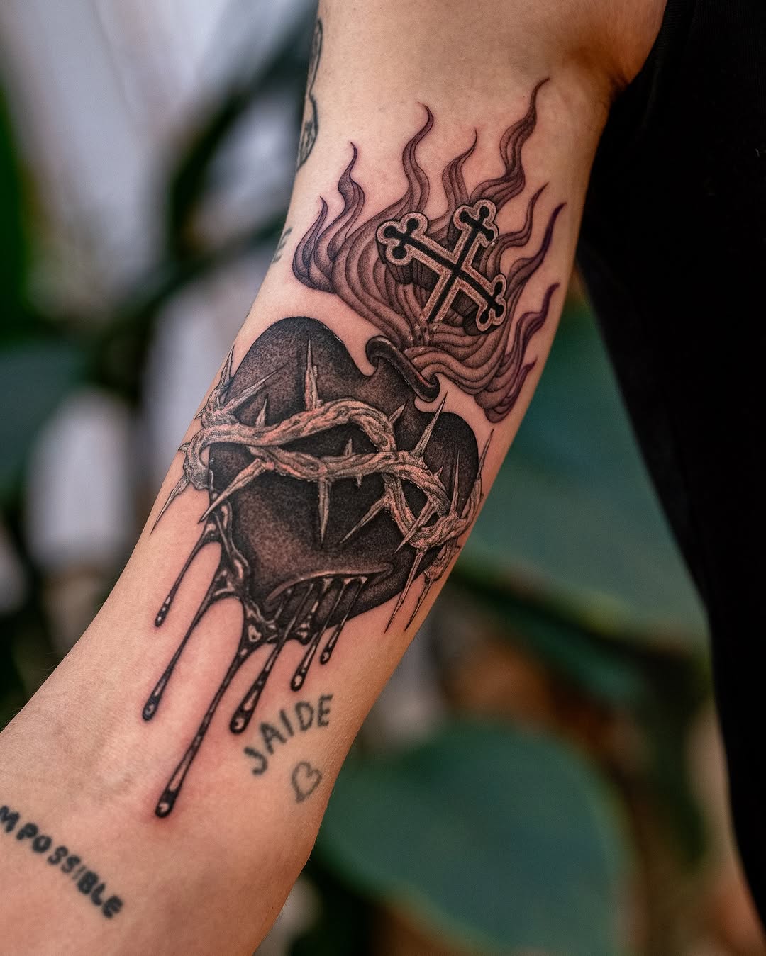 Tattoo by @james_seventhson — blackwork, illustrative