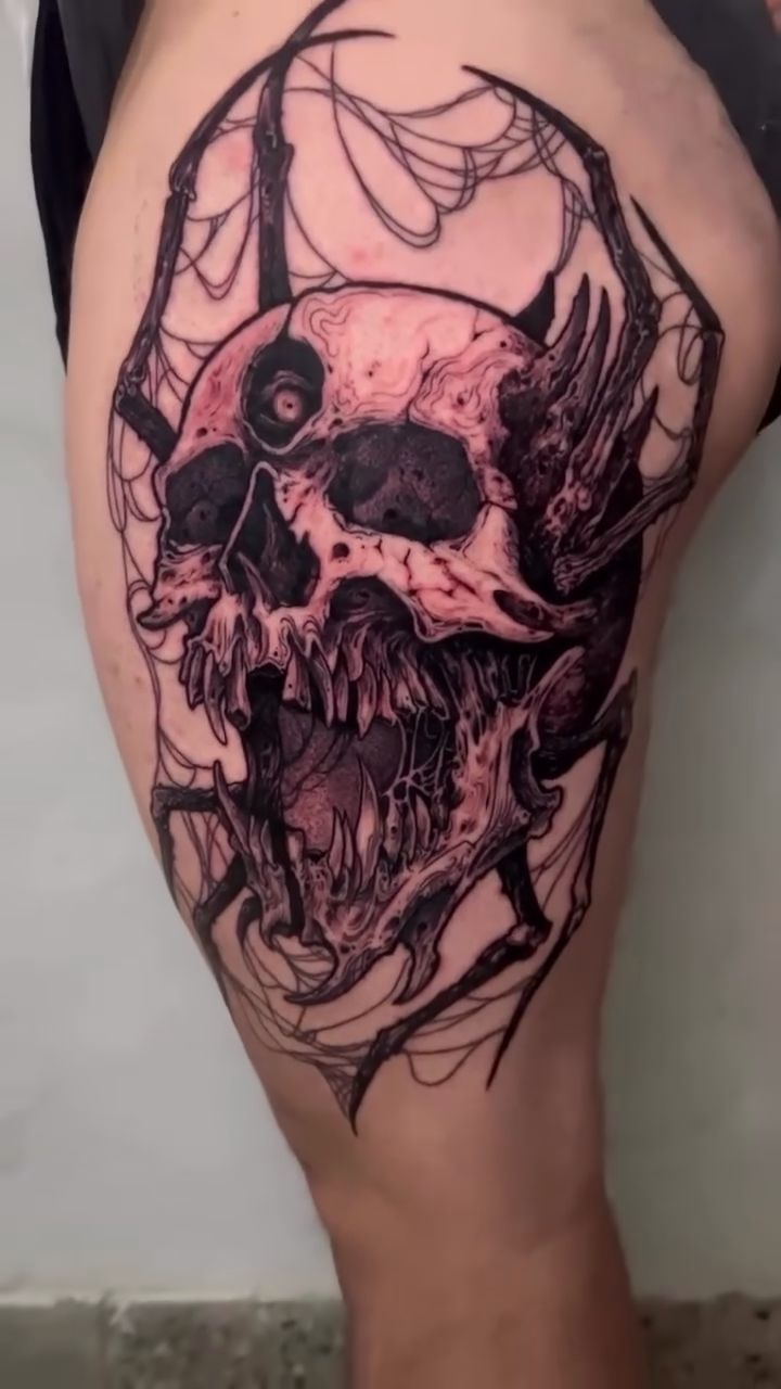 Tattoo by @tattoosbytj617 — dark_realism, black_and_grey