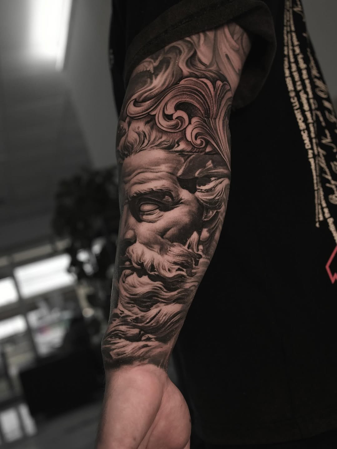 Tattoo by @reyolivarestattoos โ realism, black_and_grey