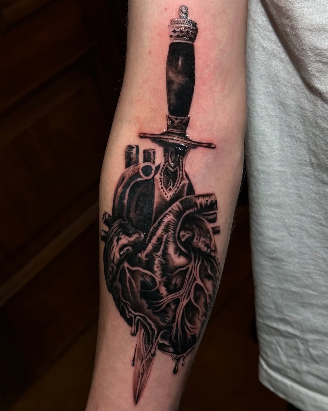 Tattoo by @kay.b.tats — realism, black_and_grey