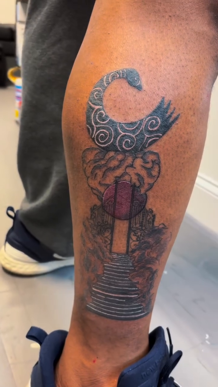 Tattoo by @lopez.j.tattoos โ japanese_irezumi, black_and_grey