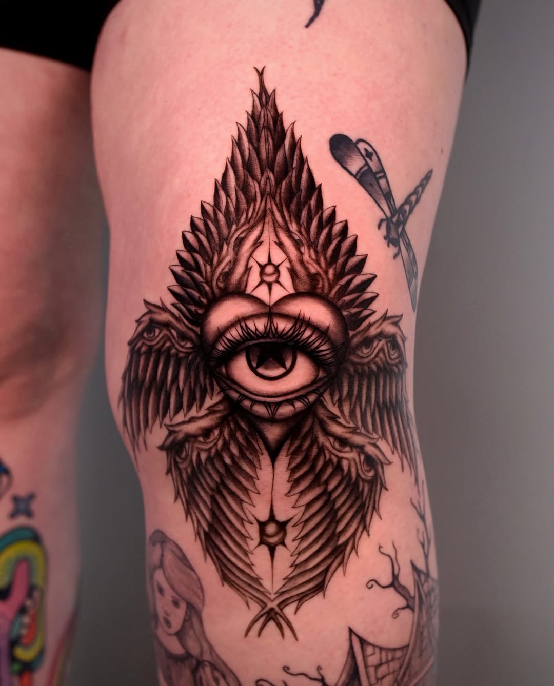 Tattoo by @transtamp — blackwork, illustrative