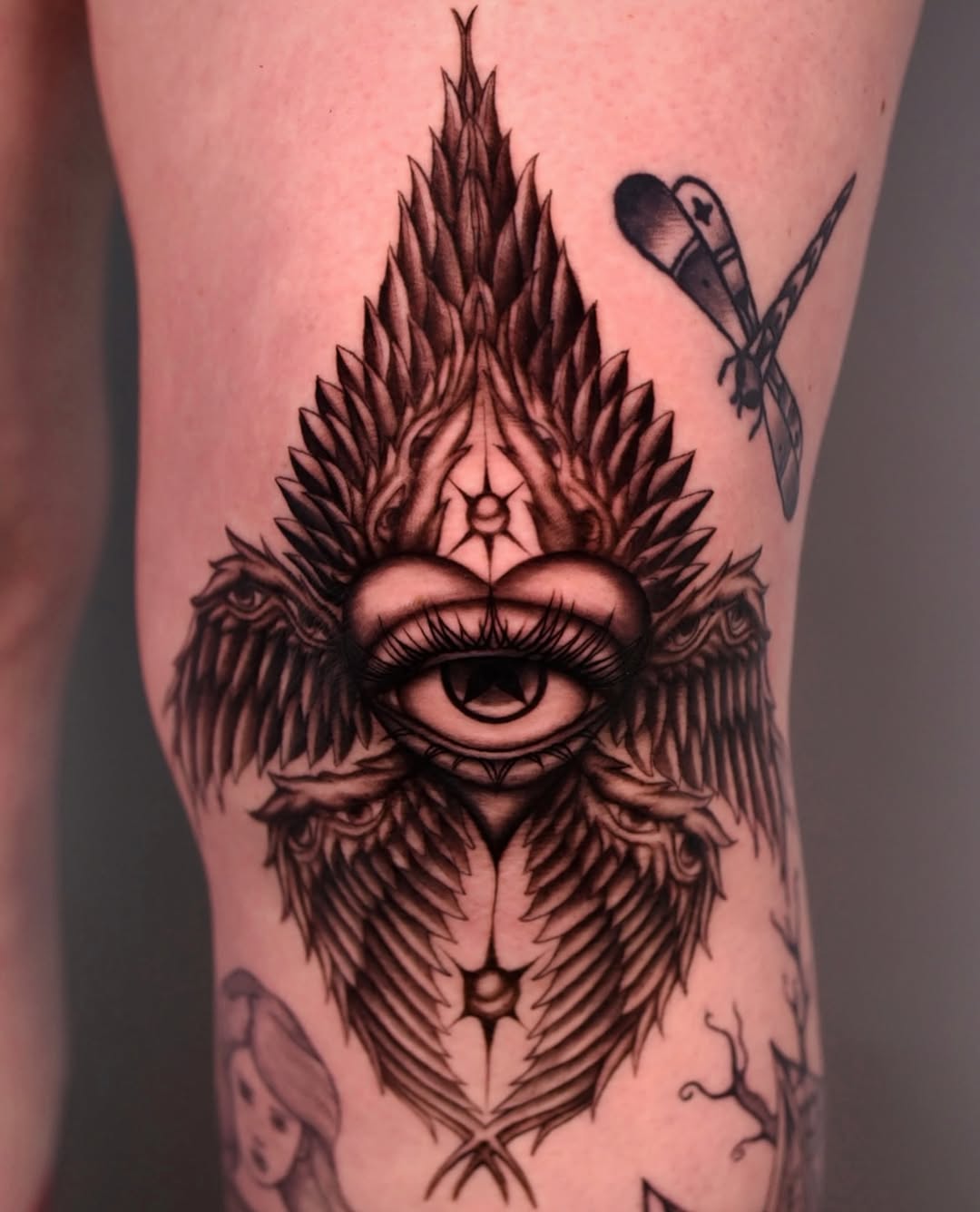 Tattoo by @transtamp — blackwork, illustrative
