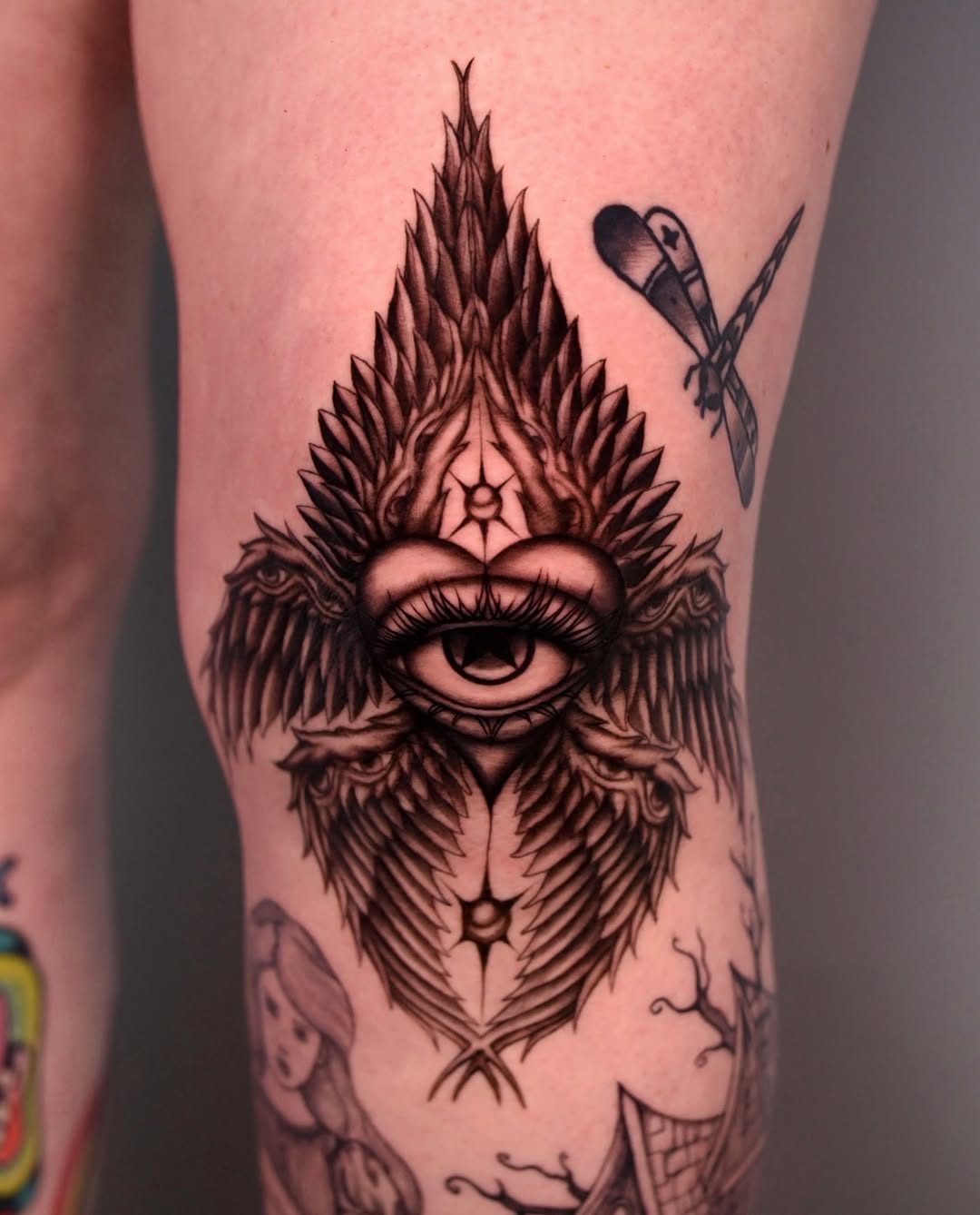 Tattoo by @transtamp — blackwork, illustrative