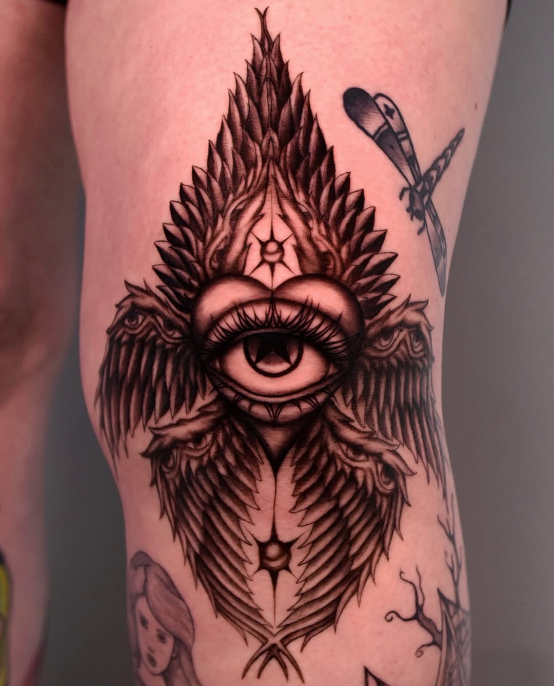 Tattoo by @transtamp — blackwork, illustrative