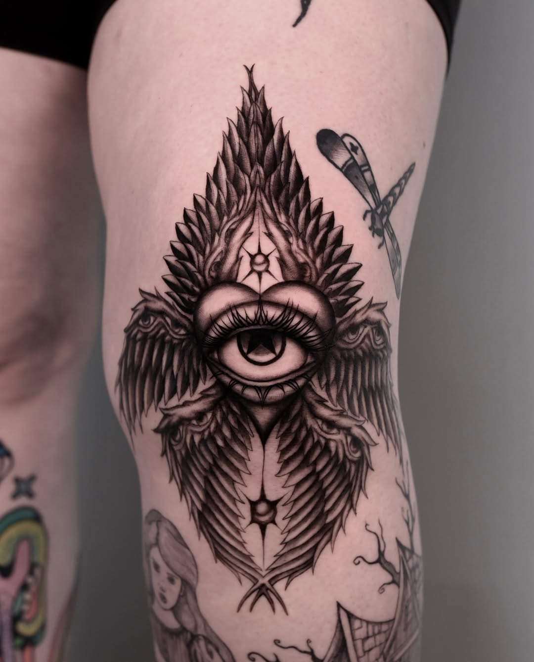 Tattoo by @transtamp — blackwork, illustrative