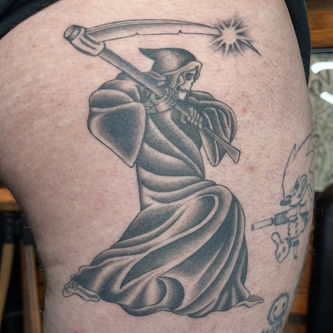 Tattoo by @matt.montoya555 — black_and_grey, realism