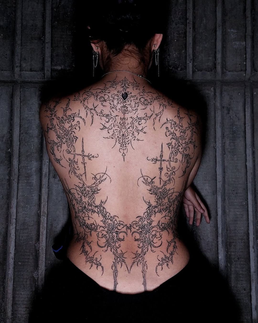 Tattoo by @dazorath — blackwork, ornamental