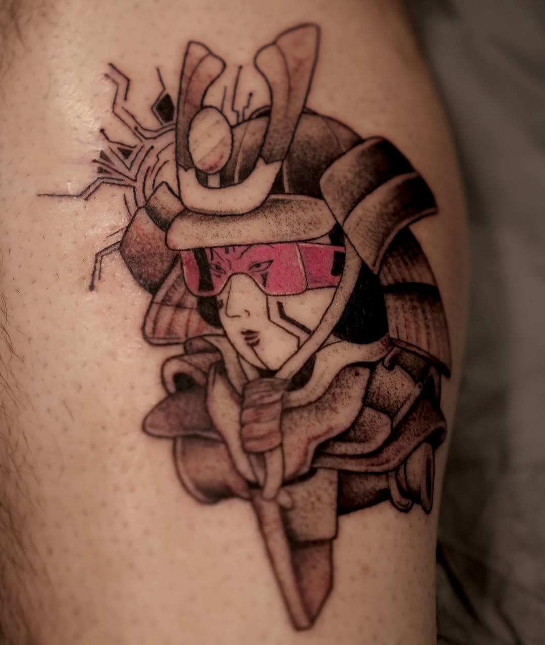 Tattoo by @kuropink_tattoo — black_and_grey, realism