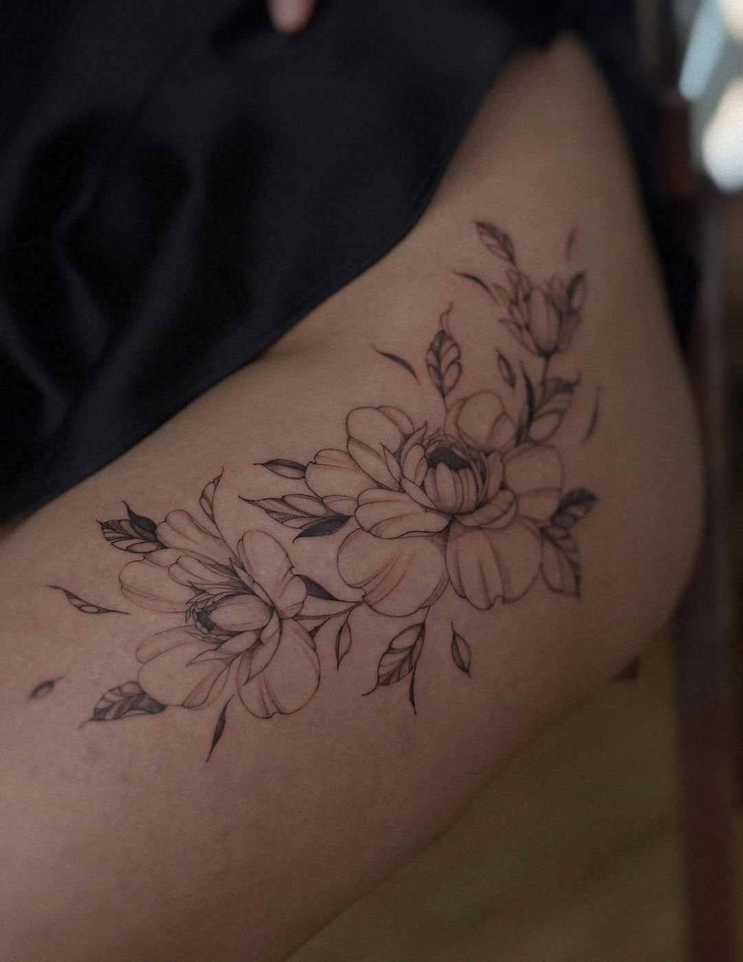 Tattoo by @olha.tattoo โ fine_line, black_and_grey