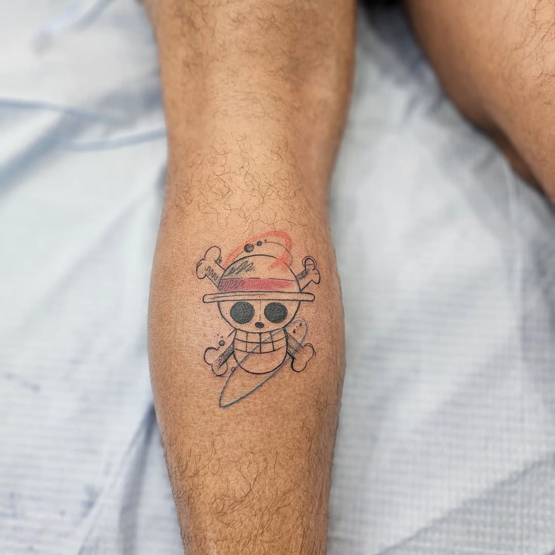 Tattoo by @phatboi915 โ anime, sketch