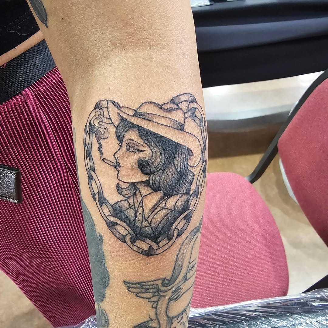 Tattoo by @phatboi915 โ american_traditional, black_and_grey