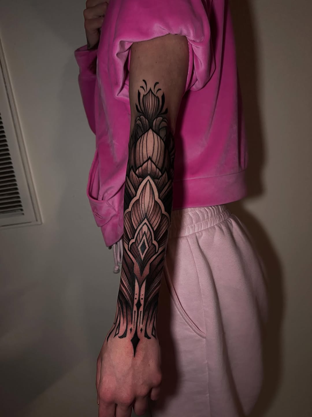Tattoo by @mrlanecollins — ornamental, black_and_grey