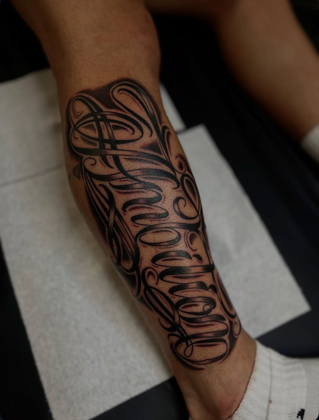 Tattoo by @tattooedbyjake — lettering_script, chicano