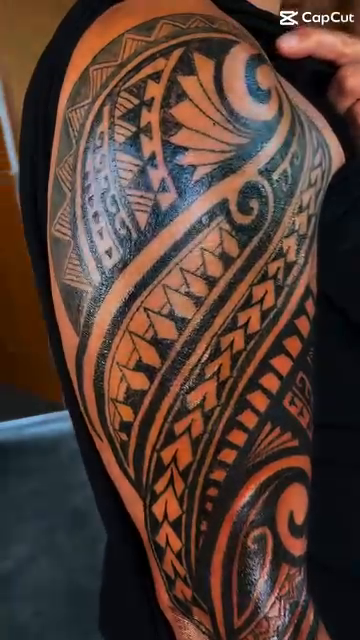 Tattoo by @ink_hustle36 — tribal, blackwork