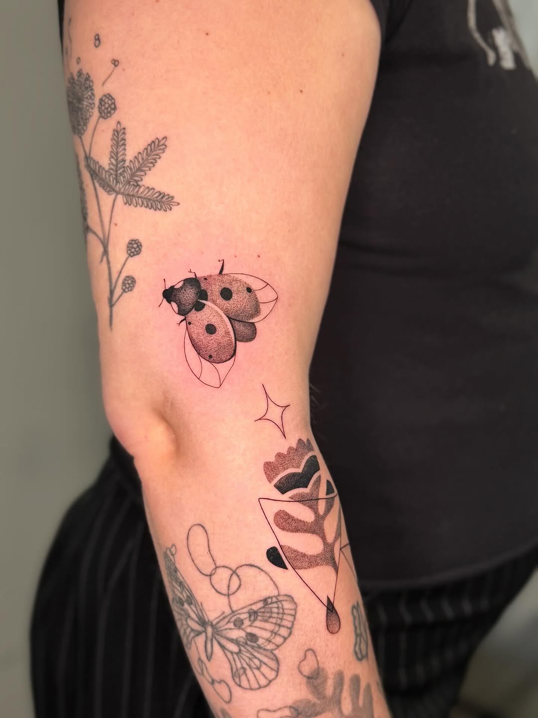 Tattoo by @whitestarling.tattoo — dotwork, fine_line