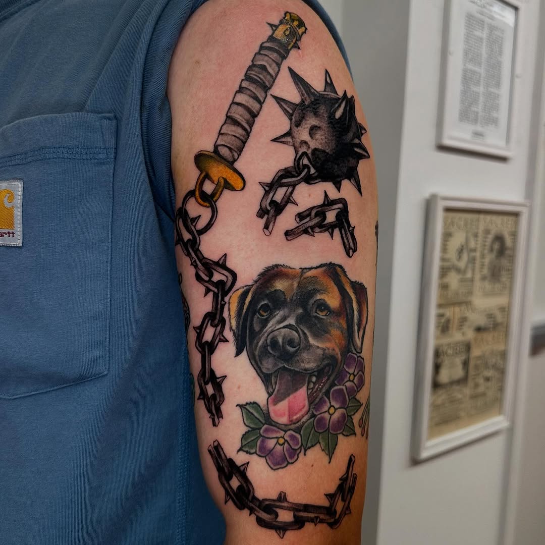 Tattoo by @joeyrosadotattoos — american_traditional, illustrative