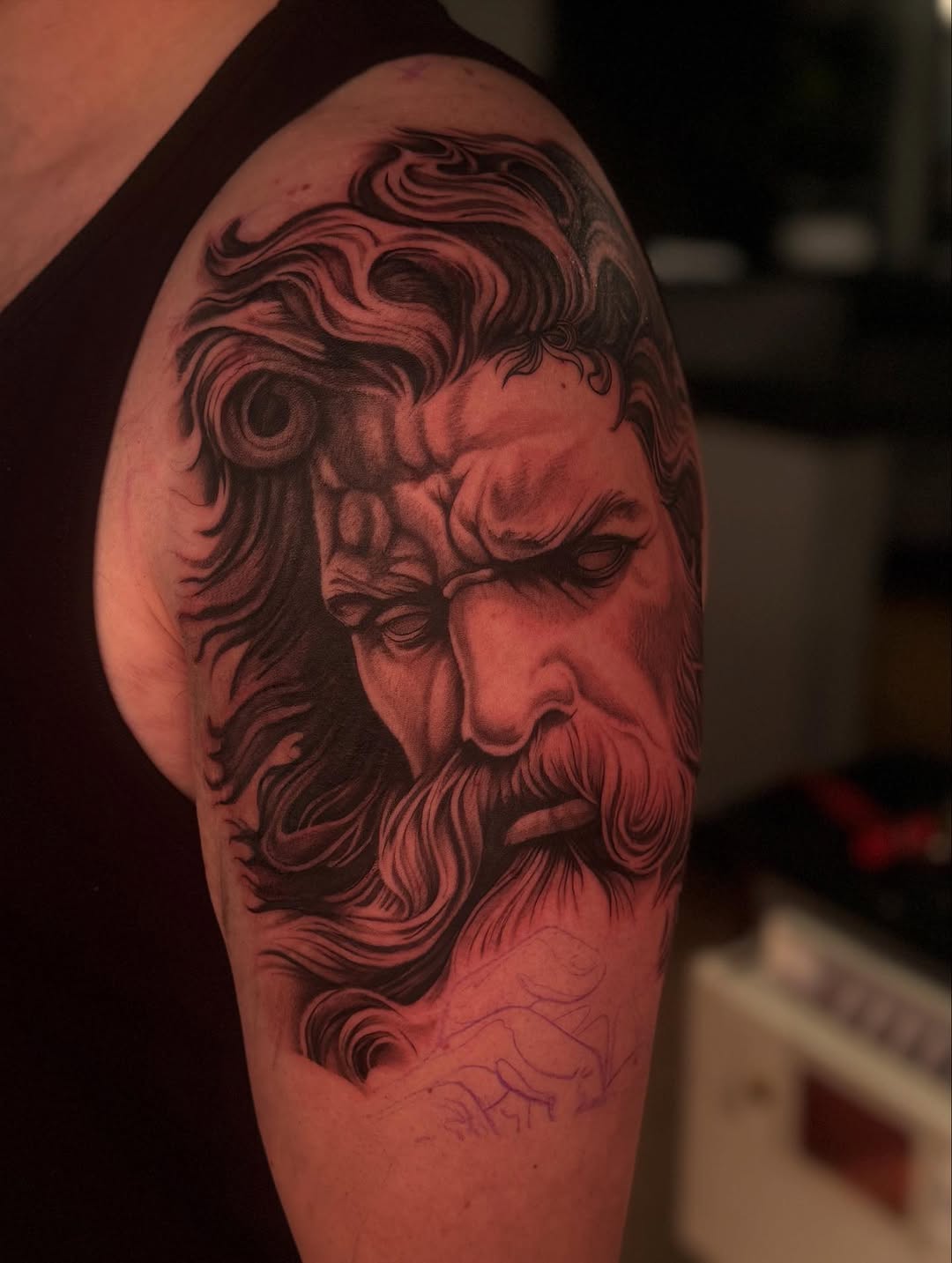 Tattoo by @inkbyj2 — realism, black_and_grey
