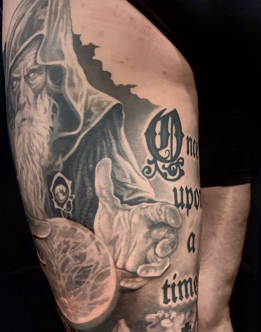 Tattoo by @elijahforstertattoos โ realism, lettering_script