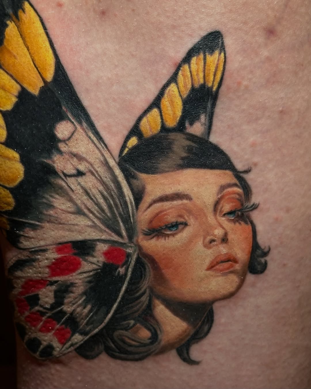 Tattoo by @kay.b.tats — realism, black_and_grey