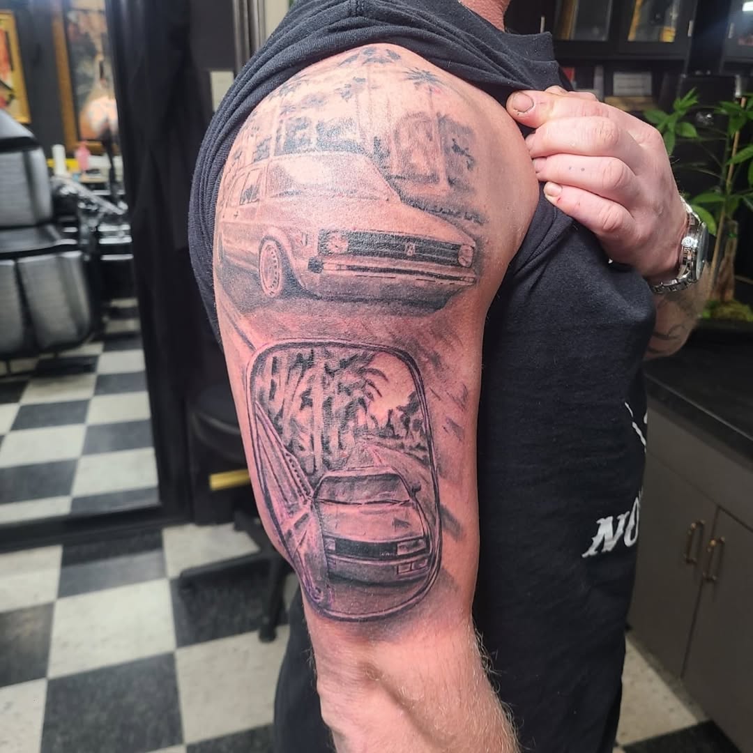 Tattoo by @shmorgue — realism, black_and_grey