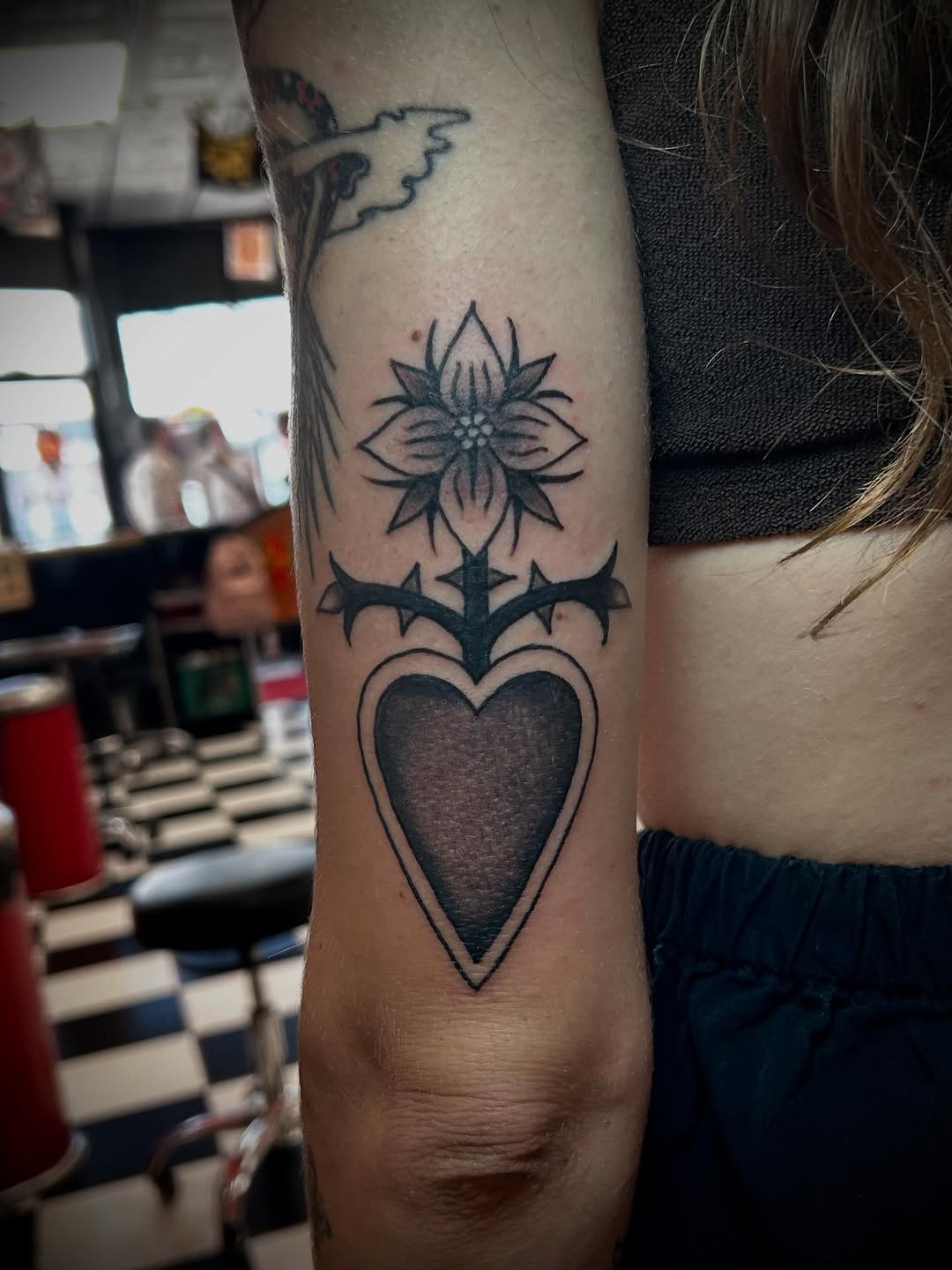 Tattoo by @paultrimbletattoo — american_traditional, black_and_grey