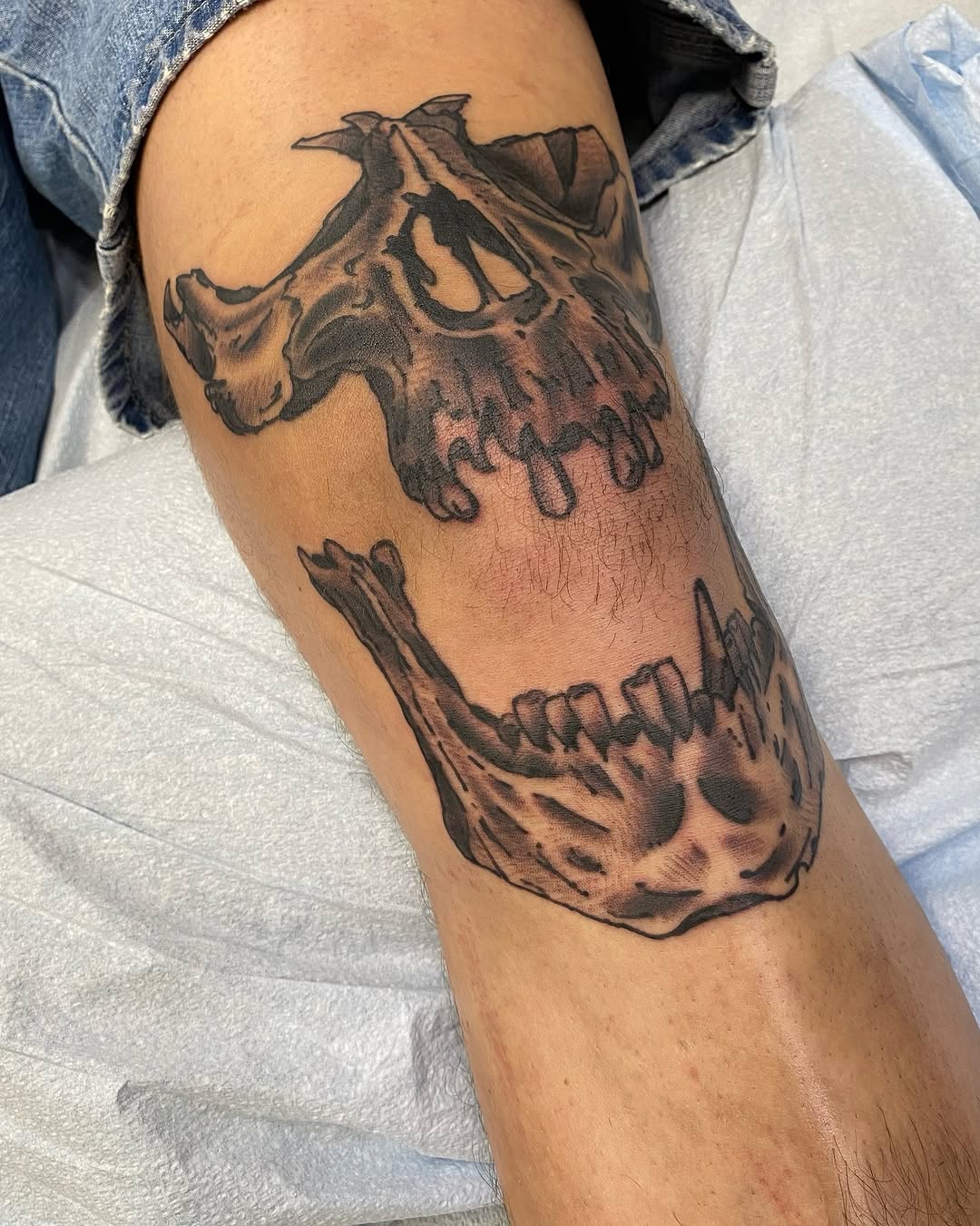 Tattoo by @clarenceworley — black_and_grey, realism