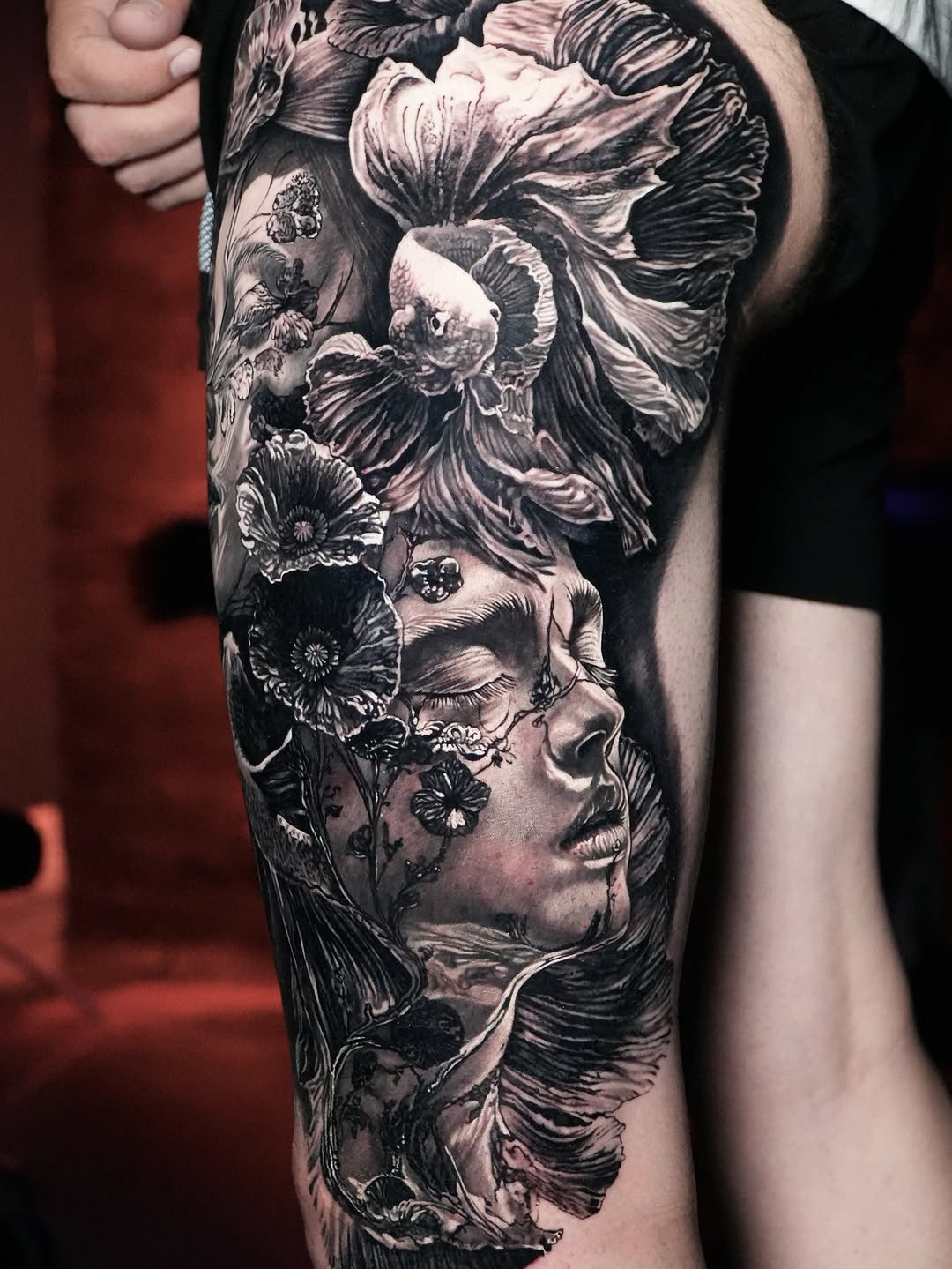 Tattoo work at Villain Arts – Houston