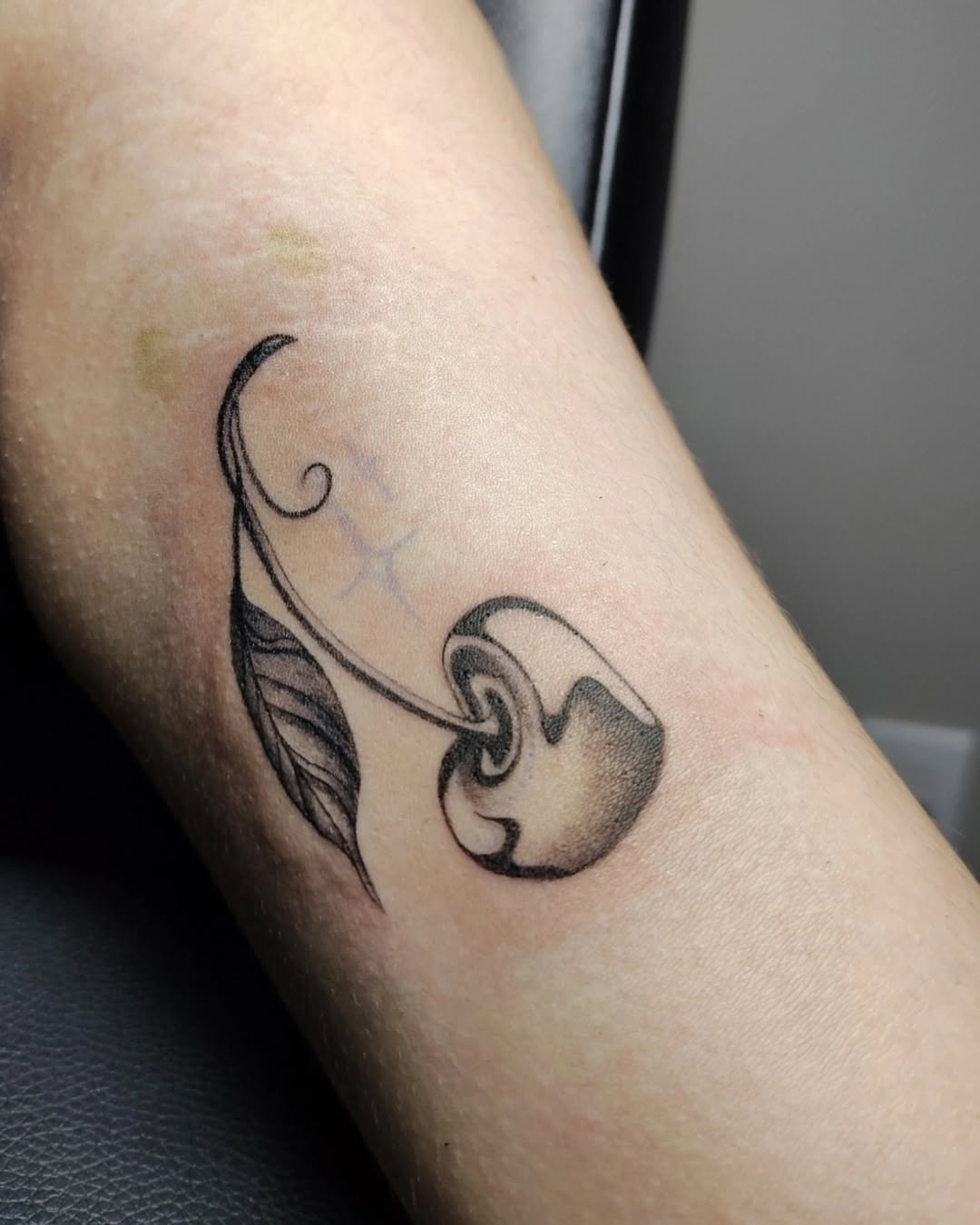 Tattoo by @inkw.ivy — fine_line, black_and_grey