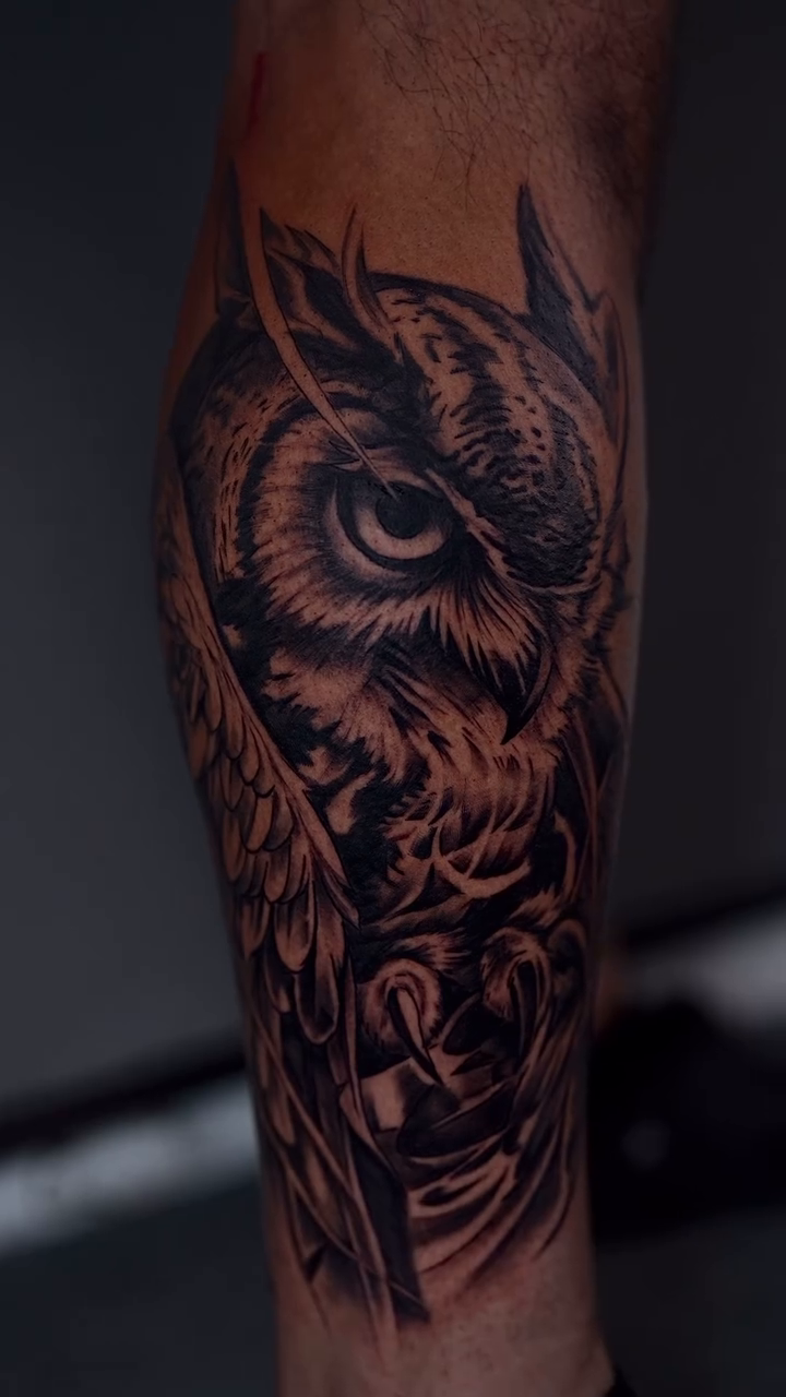Tattoo by @bigheadtattoo — realism, black_and_grey