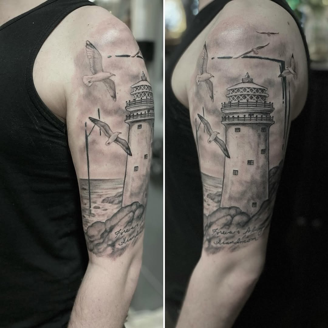 Tattoo by @msdanajonesart — realism, black_and_grey