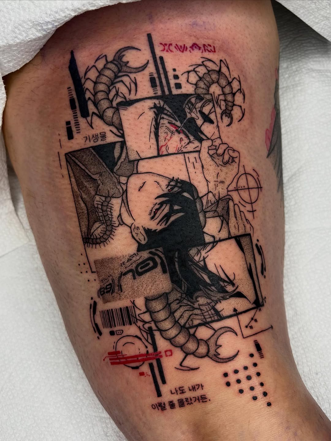 Tattoo by @chuuyainks — blackwork
