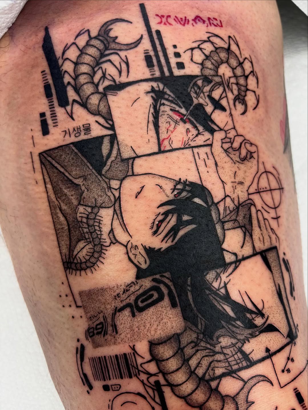 Tattoo by @chuuyainks — blackwork