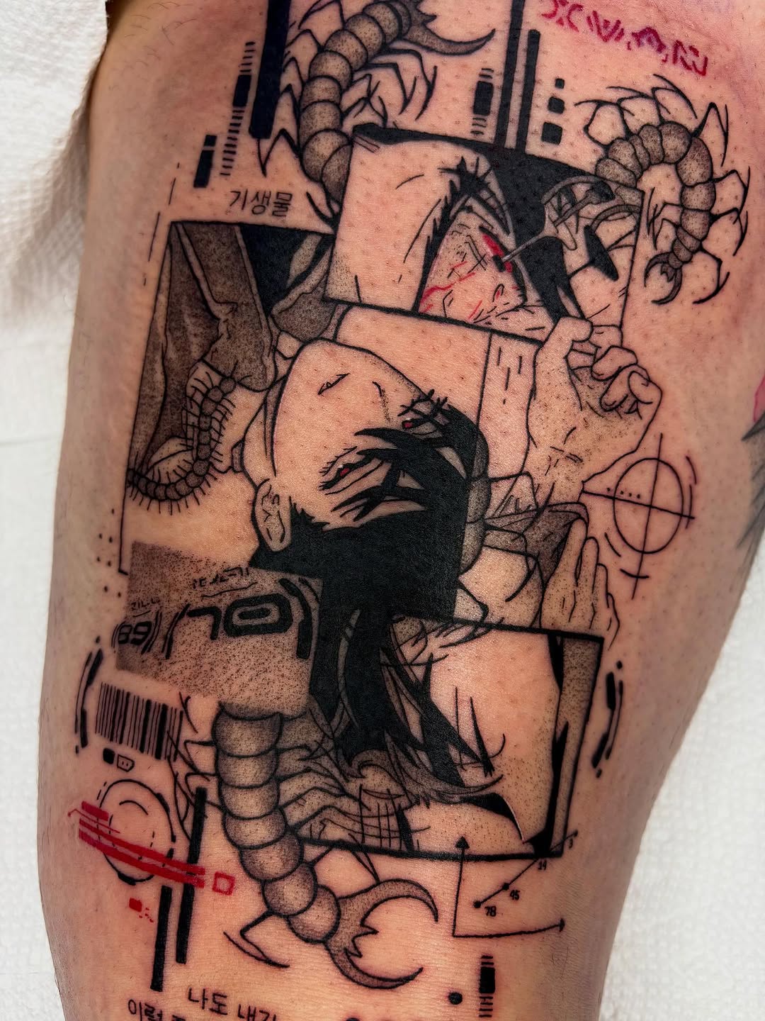 Tattoo by @chuuyainks — blackwork