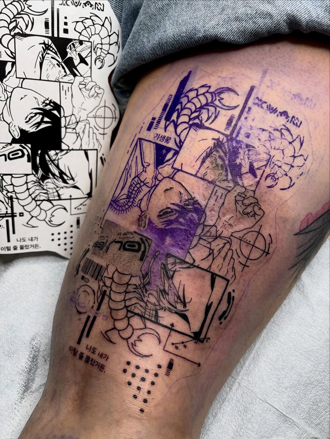 Tattoo by @chuuyainks — blackwork