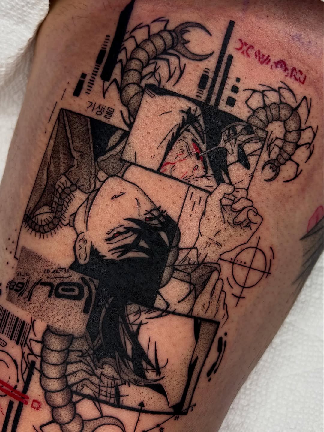 Tattoo by @chuuyainks — blackwork
