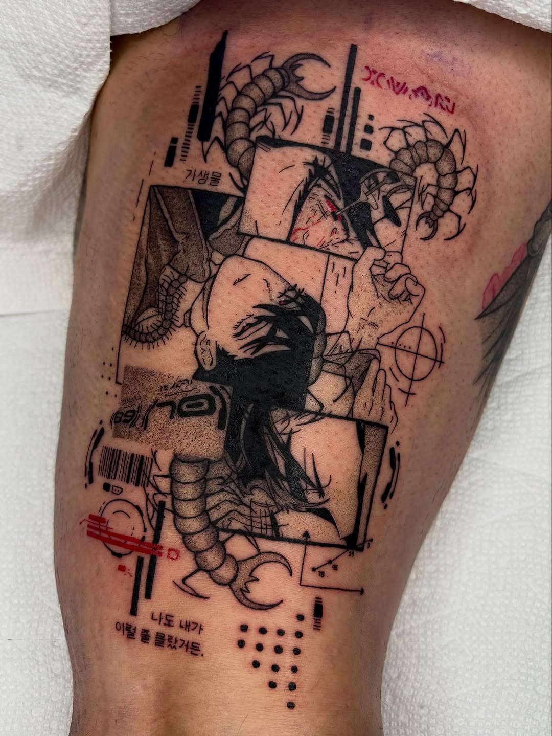 Tattoo by @chuuyainks — blackwork