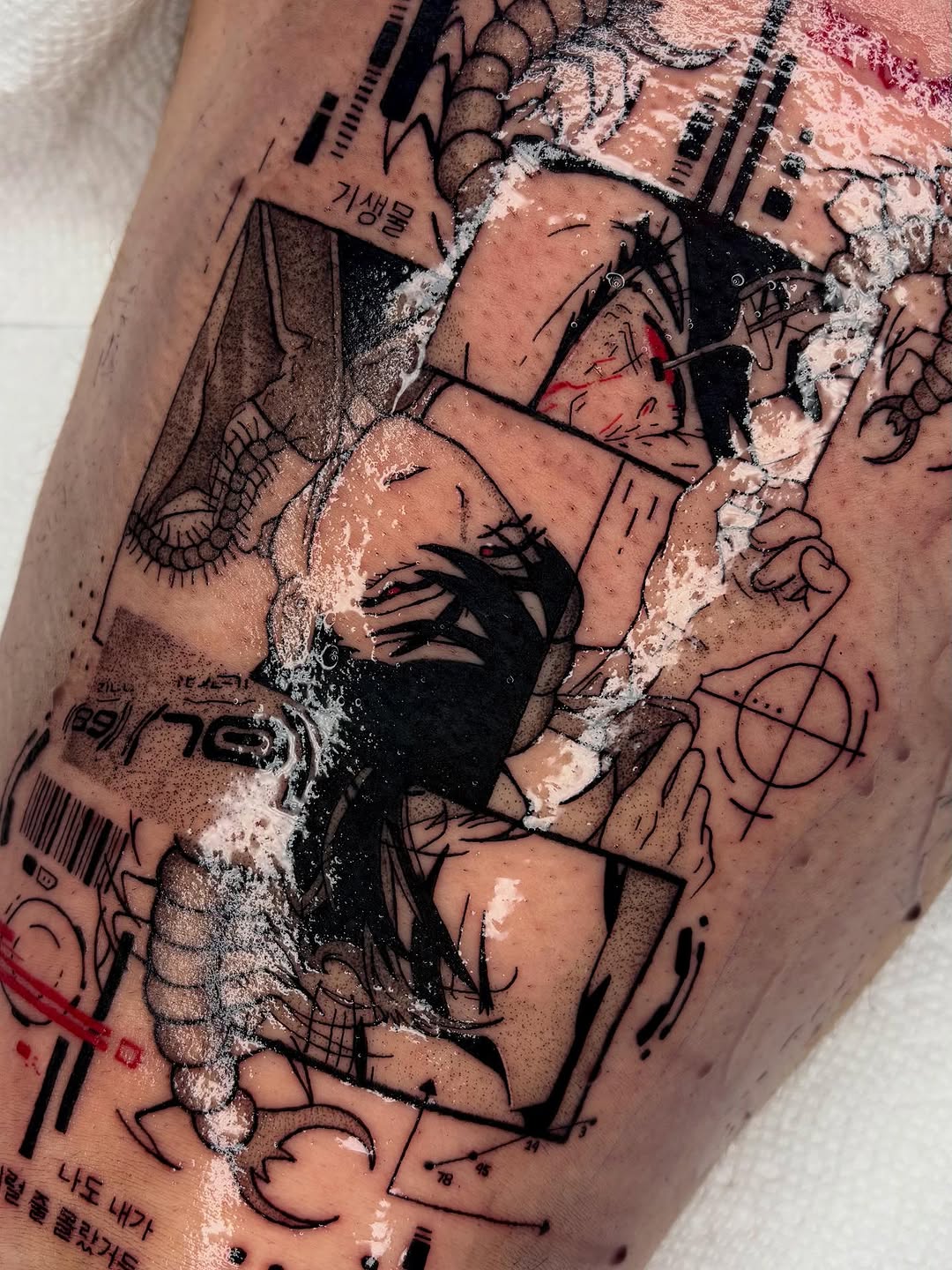 Tattoo by @chuuyainks — blackwork