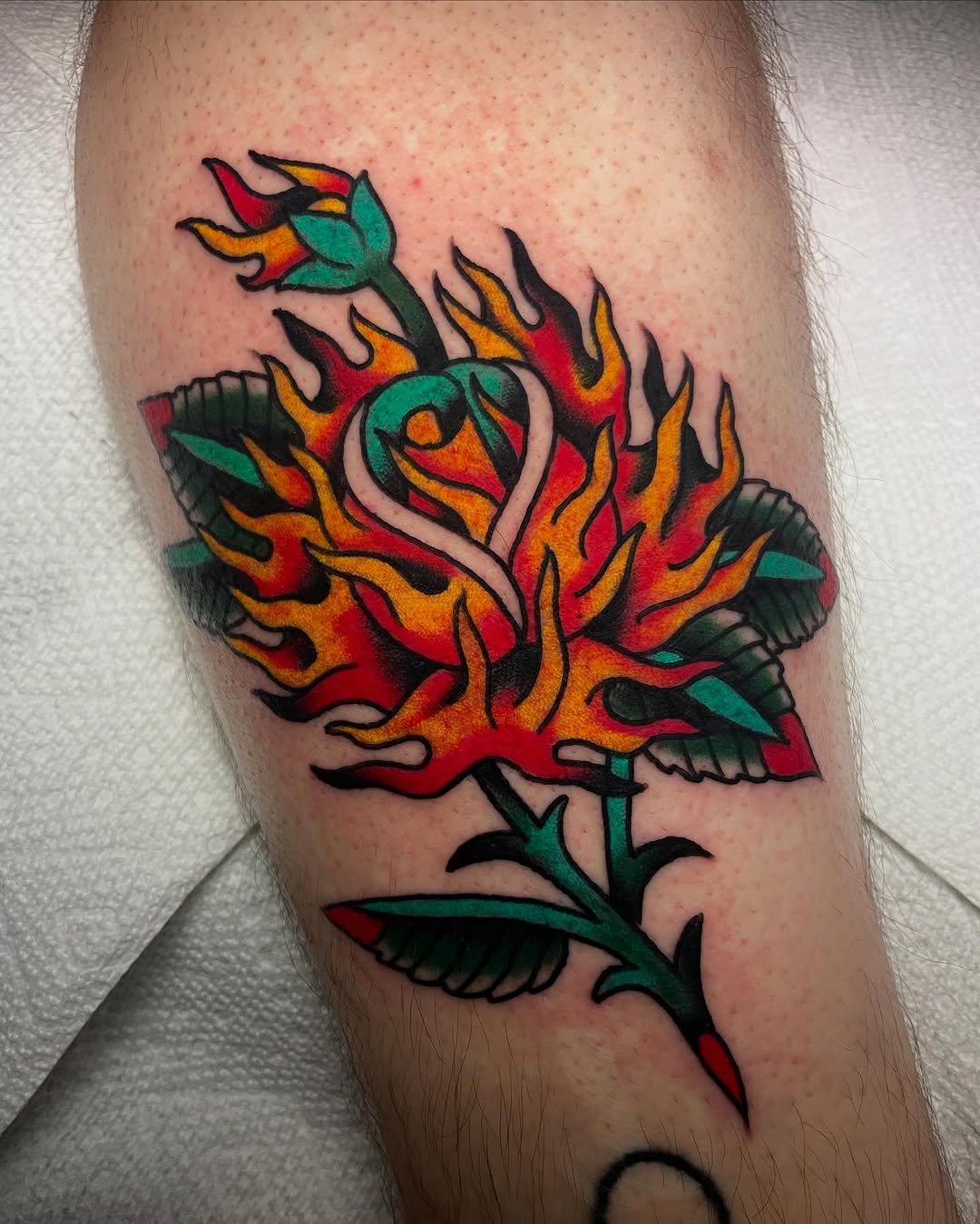Tattoo by @twodeadfeet — american_traditional, illustrative
