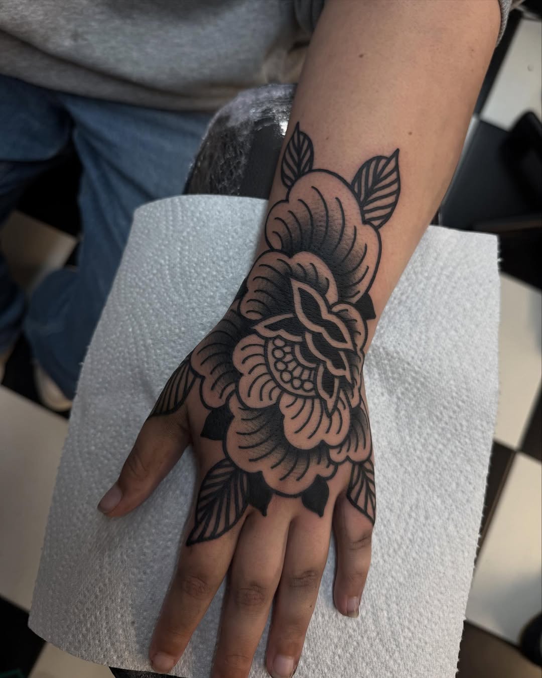 Tattoo by @staygoodtom — american_traditional, black_and_grey